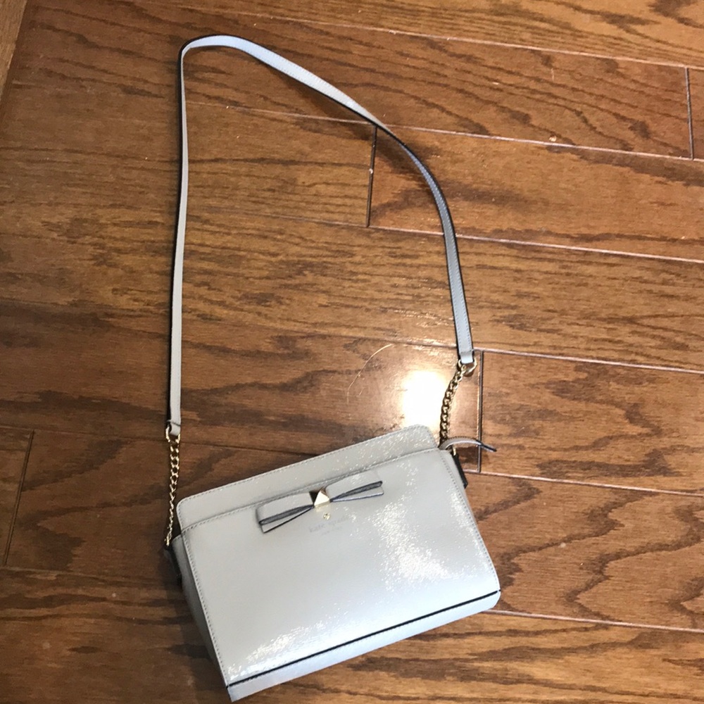 Light gray Kate Spade crossbody bag